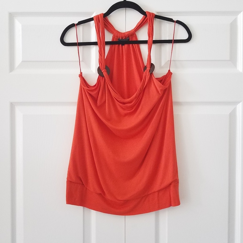 Strenesse Gabriele Strehle Twist + Drape Tank Top